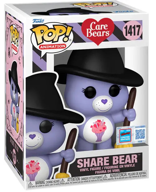 Share Bear  - #1417 - Funko Pop! - Animation - Care Bears - NYCC 2024 Comic Con Exclusive