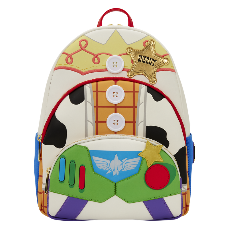 Toy Story 5 Triple Pocket  Mid Backpack -   Mid Backpack - Toy Story