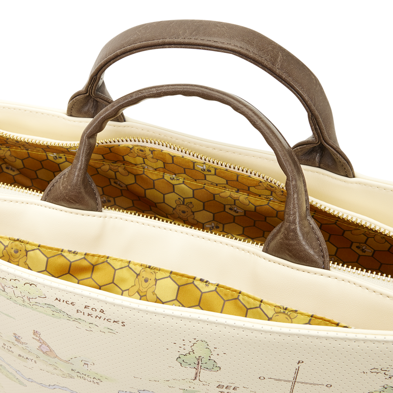 Winnie the Pooh Hundred Acre Wood Tote Pin Trader Crossbody Bag - Loungefly