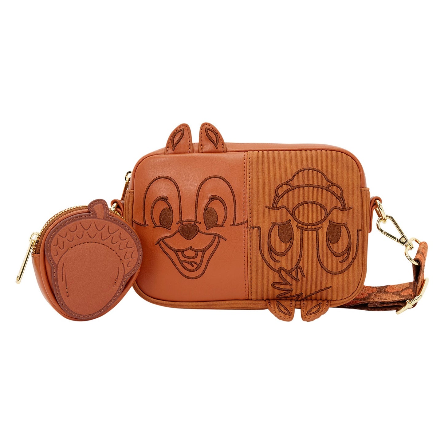 Chip and Dale Corduroy Sling with Coin Purse - Loungefly