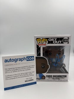 Chris Washington - #833 - Funko Pop! - Movies - Get Out - Signed By Daniel Kaluuya  - Certificated Autographcoa