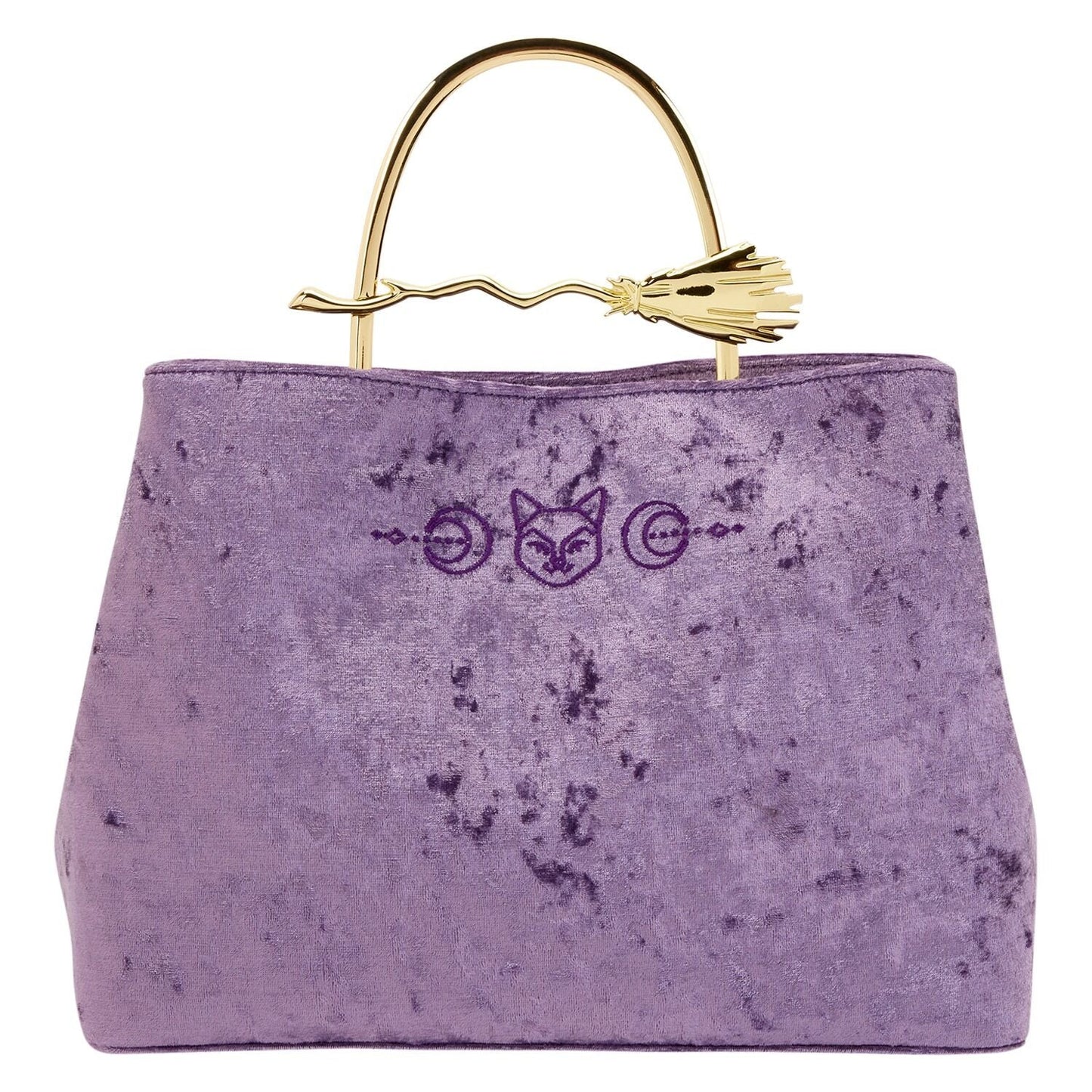 Disney Hocus Pocus Velvet Broom Handle Handbag - Loungefly