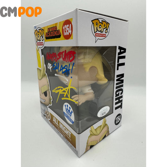 All Might - #1354 Funko Pop! Animation My Hero Academia Exclusive Signed By Chris Sabat Certified