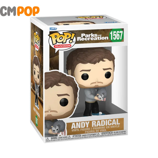 Andy Radical - #1567- Funko Pop! Parks And Rec Pop