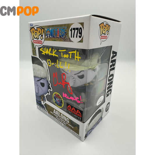 Arlong - #1779 Funko Pop! Animation One Piece Aaa Anime Exclusive Signed By Chris Rager Certified