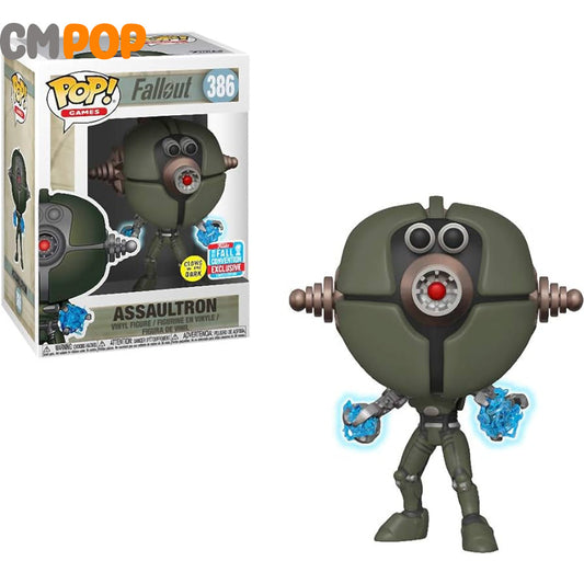 Assaultron - #386 Funko Pop! Fallout Glows In The Dark Nycc 2018 Limited Edition Pop