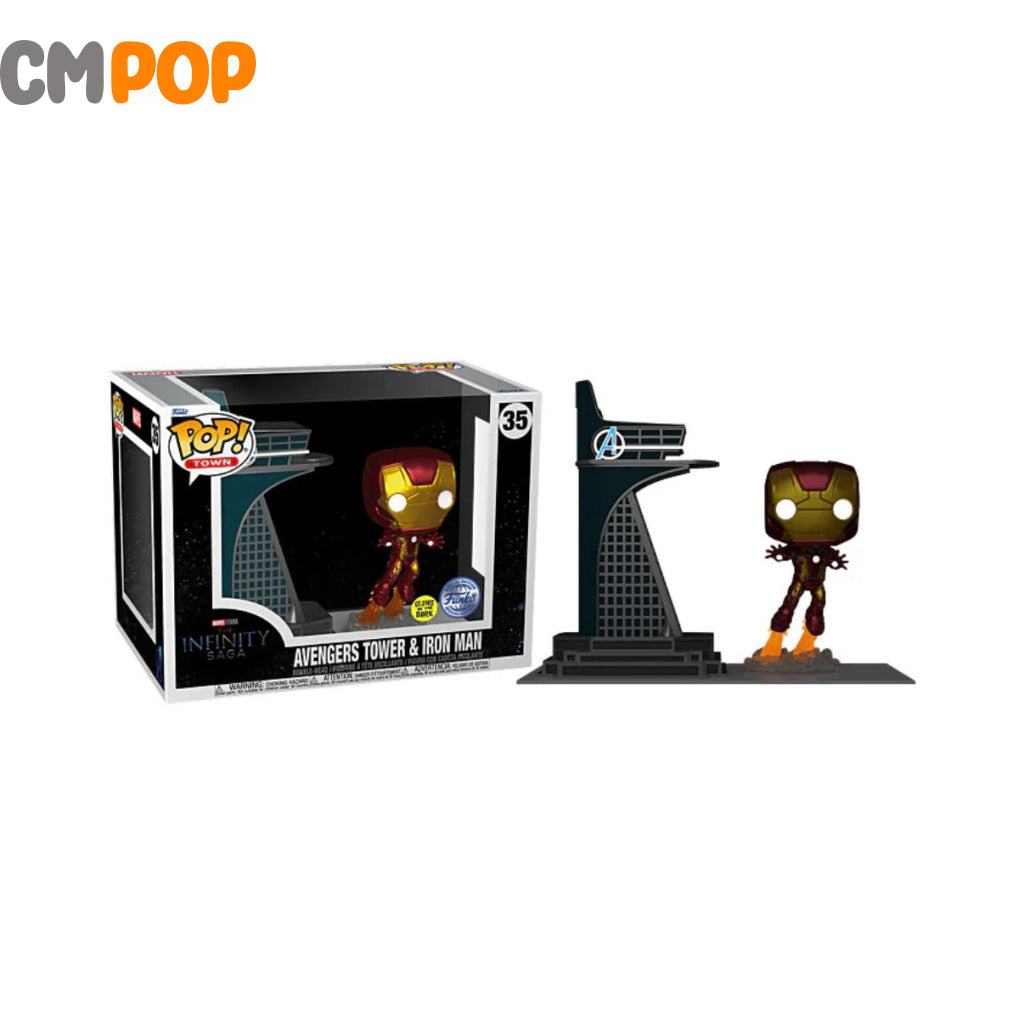 Avengers Tower & Iron Man- #35 - Marvel - The Infinity Saga - Town - GITD - Funko Limited Edition