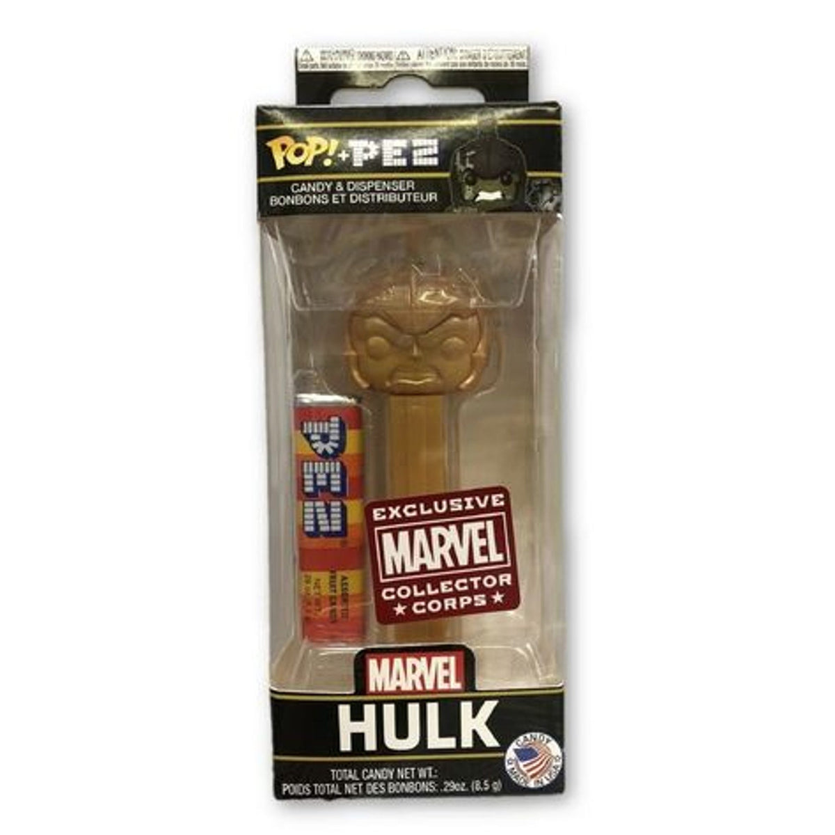 Marvel PEZ Hulk Candy Dispenser - # - Funko POP! [Gold]