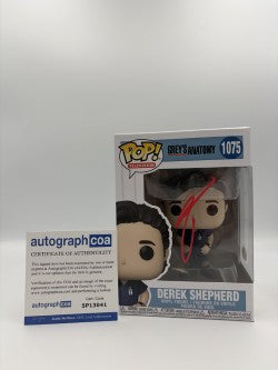Derek Shepard - #1075 - Funko Pop! - Television - Greys Anatomy - Signed By Patrick Dempsey  - Certified by Autographcoa