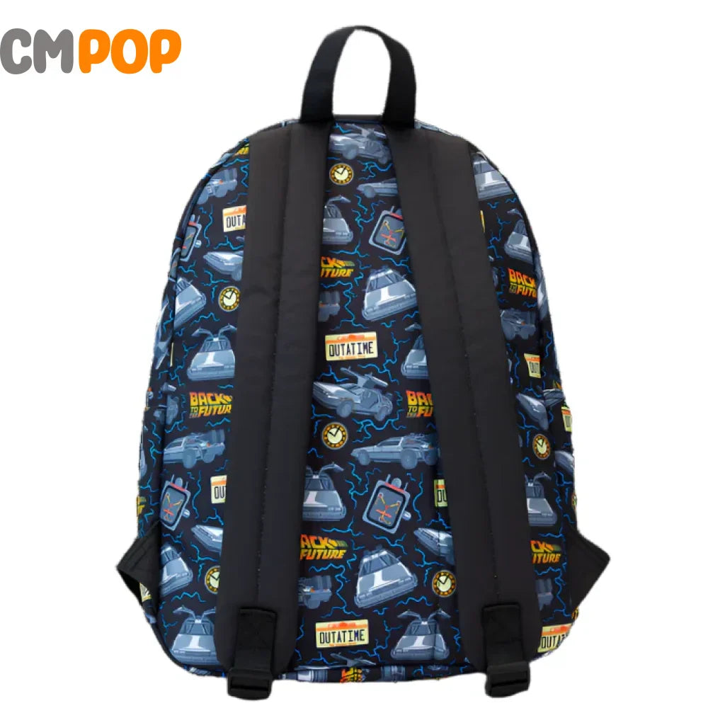 Back To The Future 40th Anniversary Full Size Nylon Backback - Nylon Backpack - Loungefly Loungefly