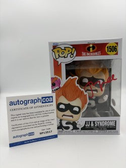 JJ & Syndrome  - #1506 - Funko Pop! - The Incredibles - Signed By Jason Lee - Autographcoa Certified Funko Pop!