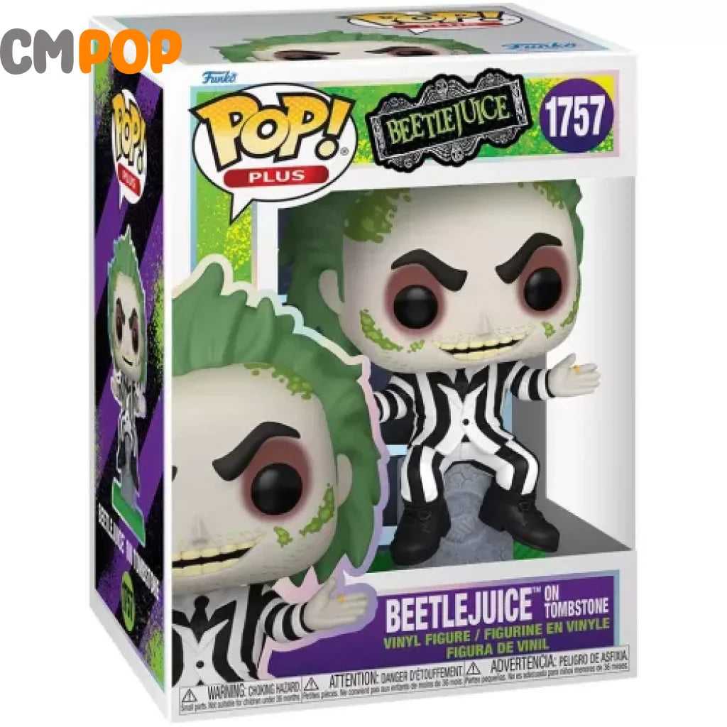 Beetlejuice On Tombstone - #1757 Funko Pop! Pop Plus Movies