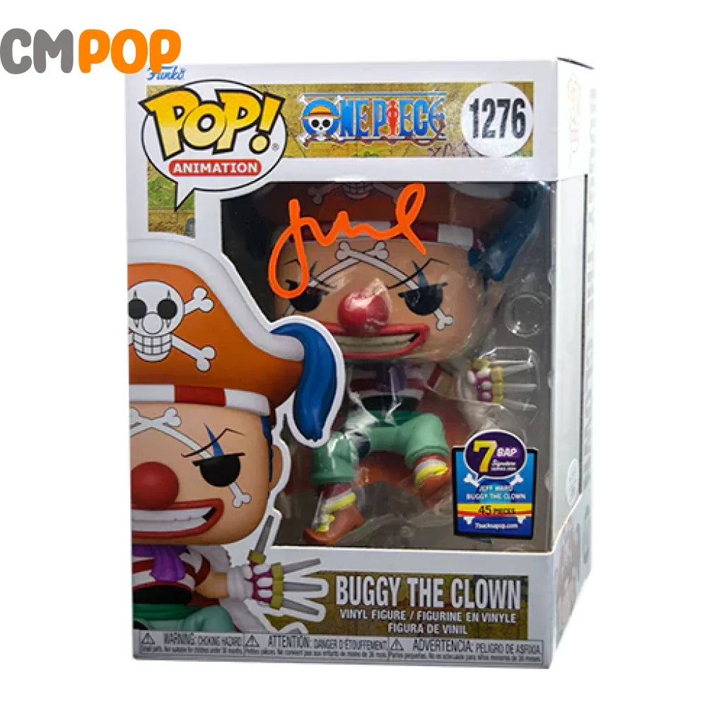 Buggy The Clown - #1276 Funko Pop! Animation One Piece Signed By Jeff Ward (45 Pcs) Certified Pop