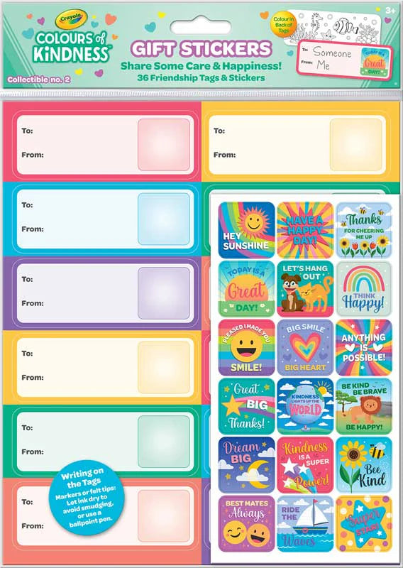 Crayola Gift Stickers and Tags