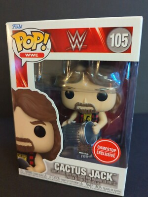 WWE Cactus Jack W/Trash Can gamestop Exclusive - #105 - Funko POP!