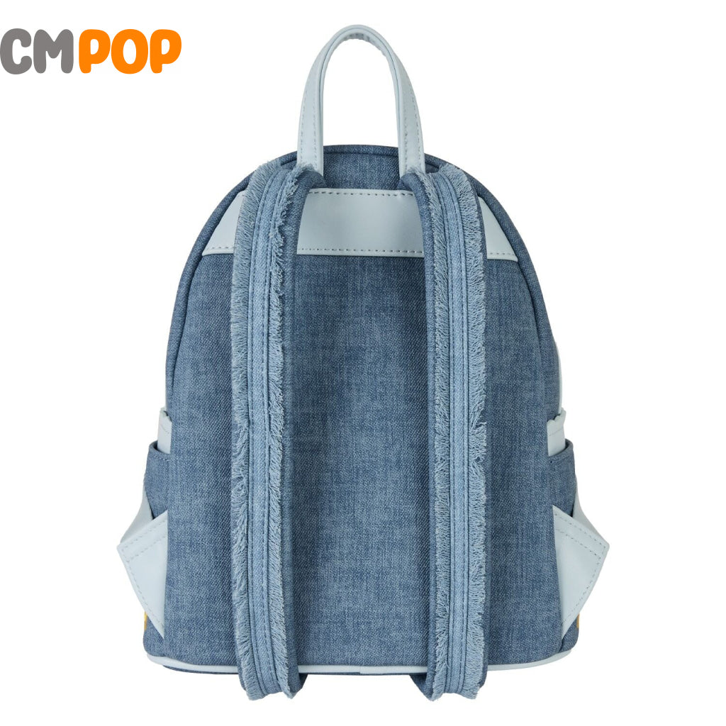Disney dogs & cats faux denim fringe mini backpack - Loungefly Loungefly