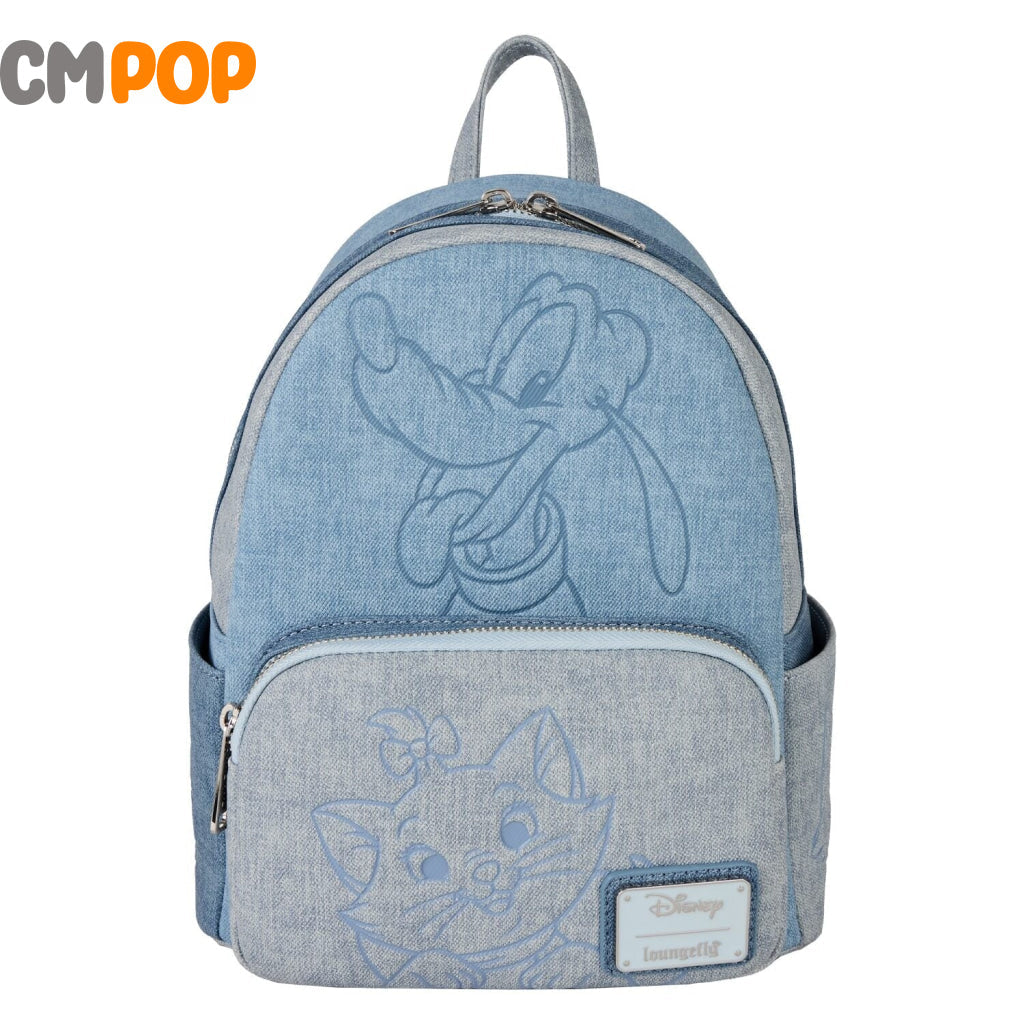 Disney dogs & cats faux denim mini backpack - Loungefly Loungefly