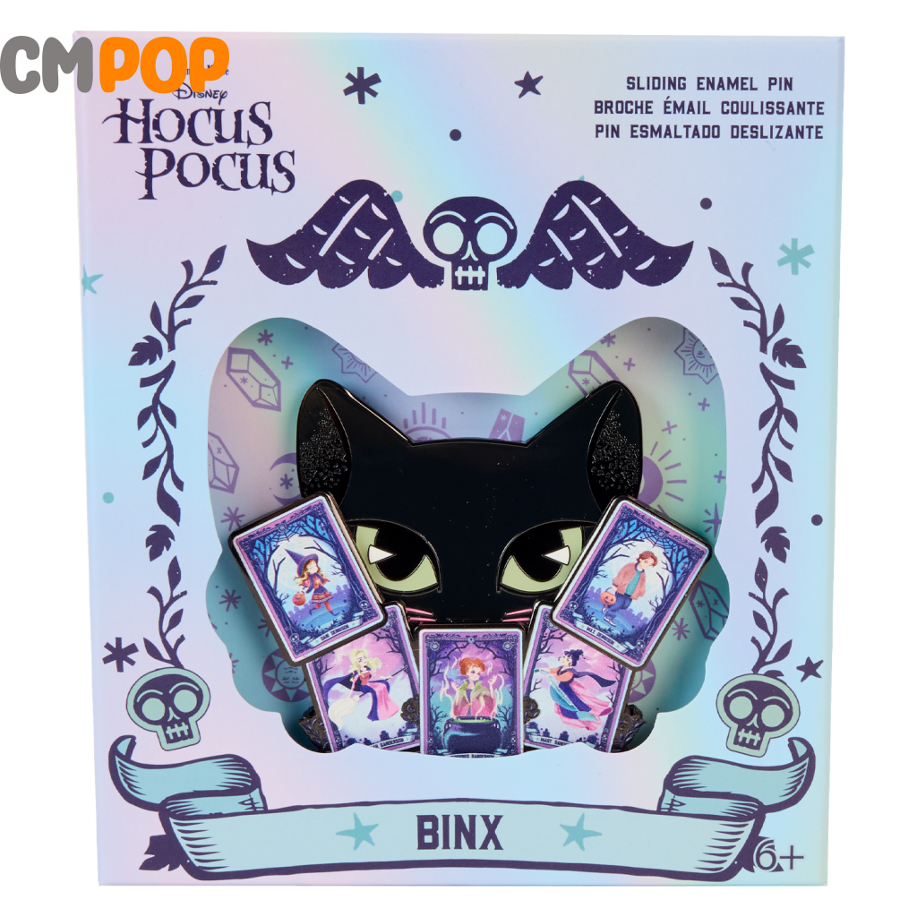 Disney Hocus Pocus Tarot Binx Gitd Sliding 3’’ Collector Box Pin - Loungefly Funko Pop