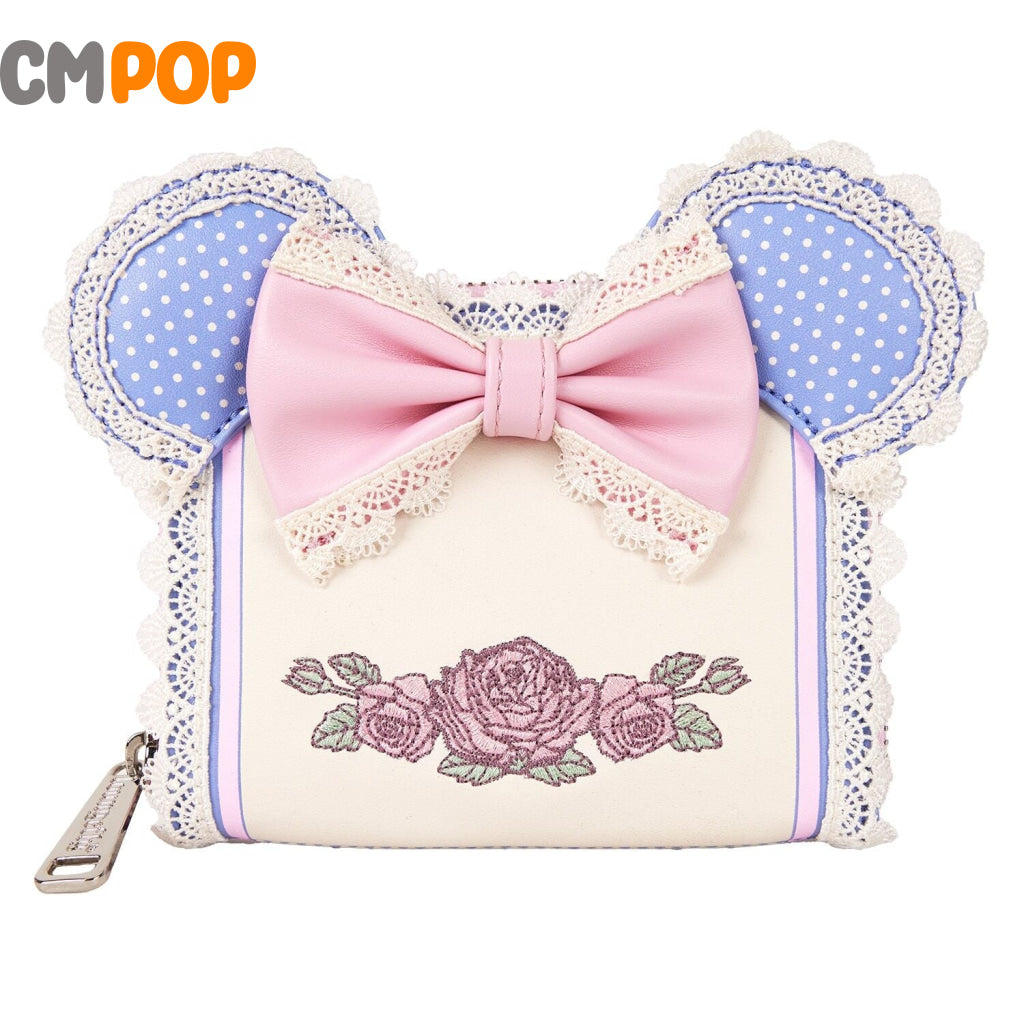 Disney Minnie Floral and Lace Ears Wallet - Loungefly Loungefly