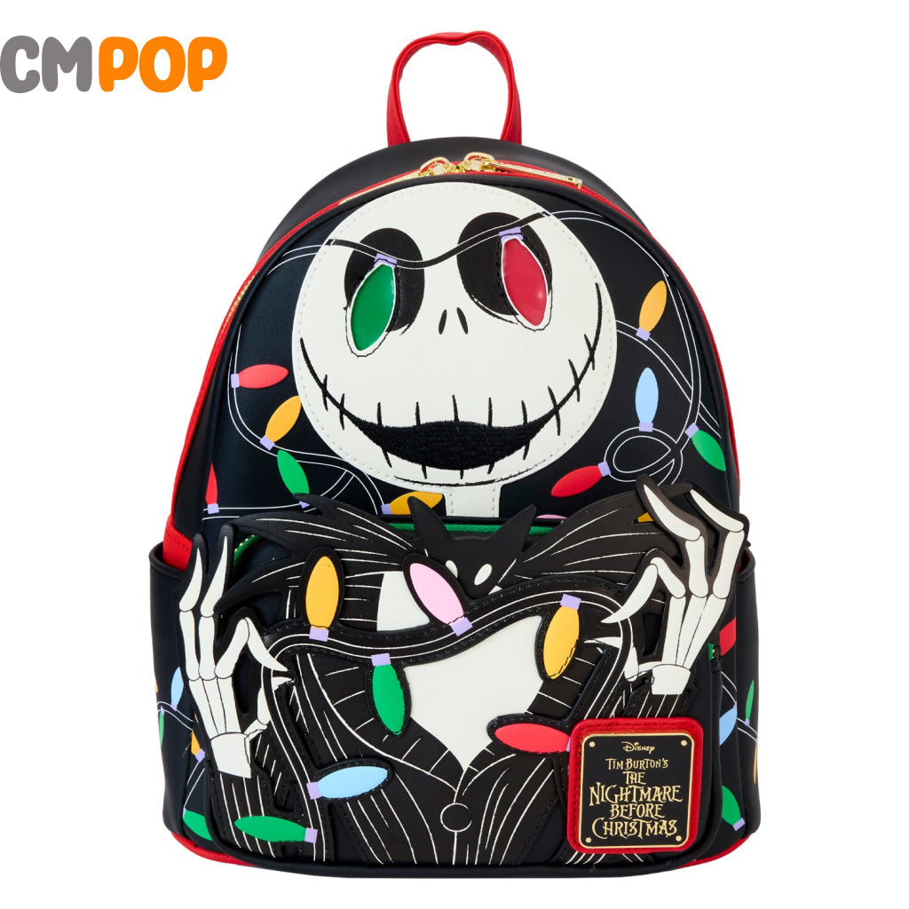 Disney Nightmare Before Christmas Smiling Jack Light Up Mini Backpack - Loungefly