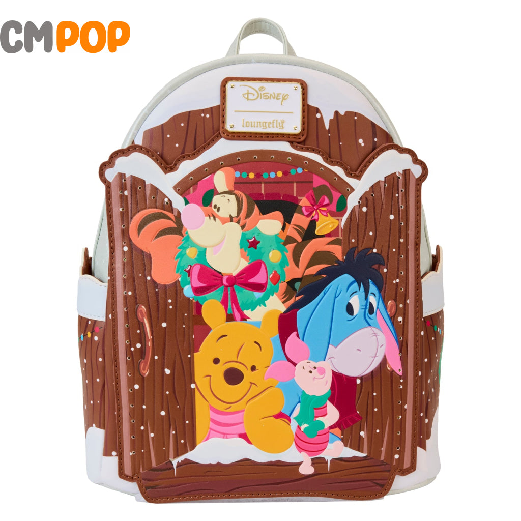 Disney Winnie The Pooh Holiday Scene And Friends Mini Backpack - Loungefly