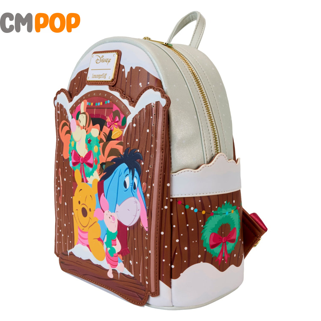 Disney Winnie The Pooh Holiday Scene And Friends Mini Backpack - Loungefly