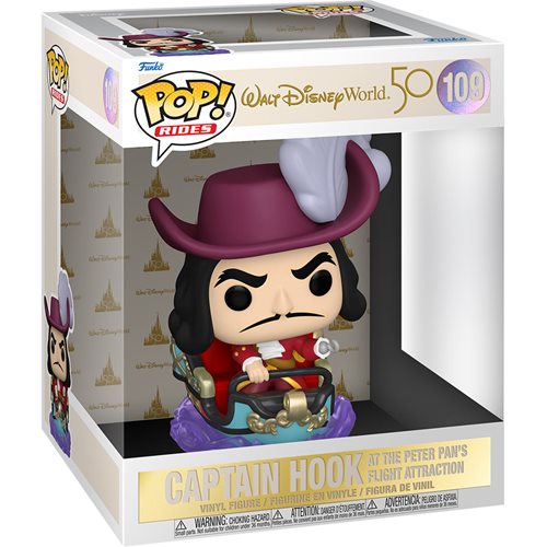 Disney Ride: Walt Disney World 50th Anniversary - Hook On Peter Pan Flight - # 109- Funko POP!
