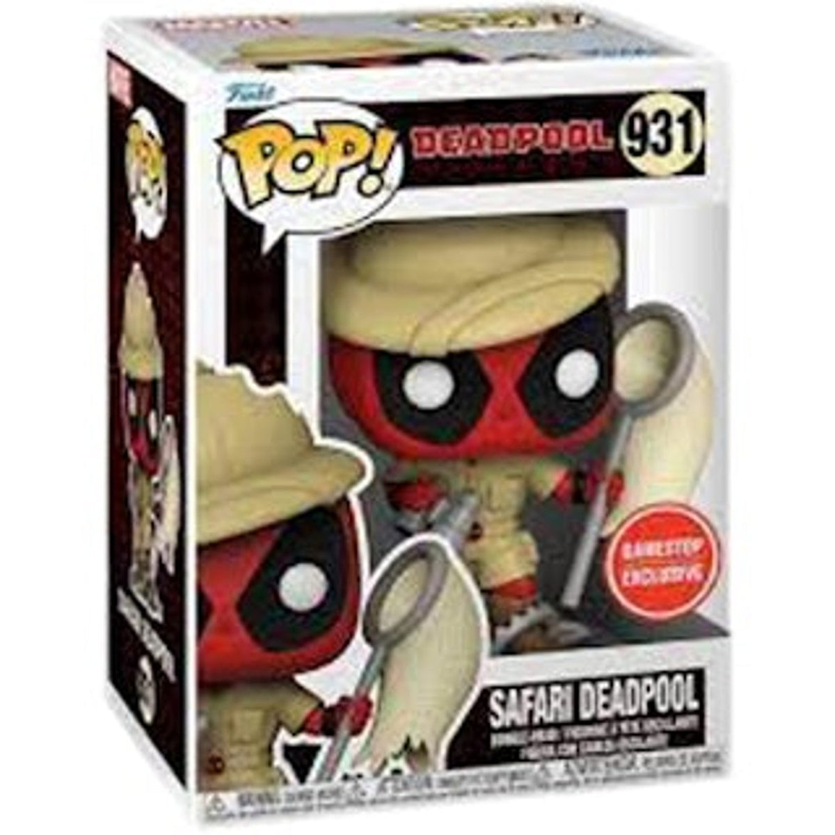 Safari Deadpool - #931 - Funko POP! [Game Stop] - Marvel