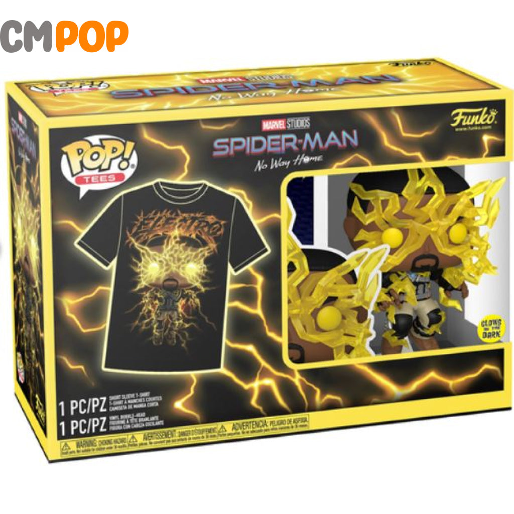 Electro Pop! + Tee Gitd - Marvel Spider-Man Funko Pop