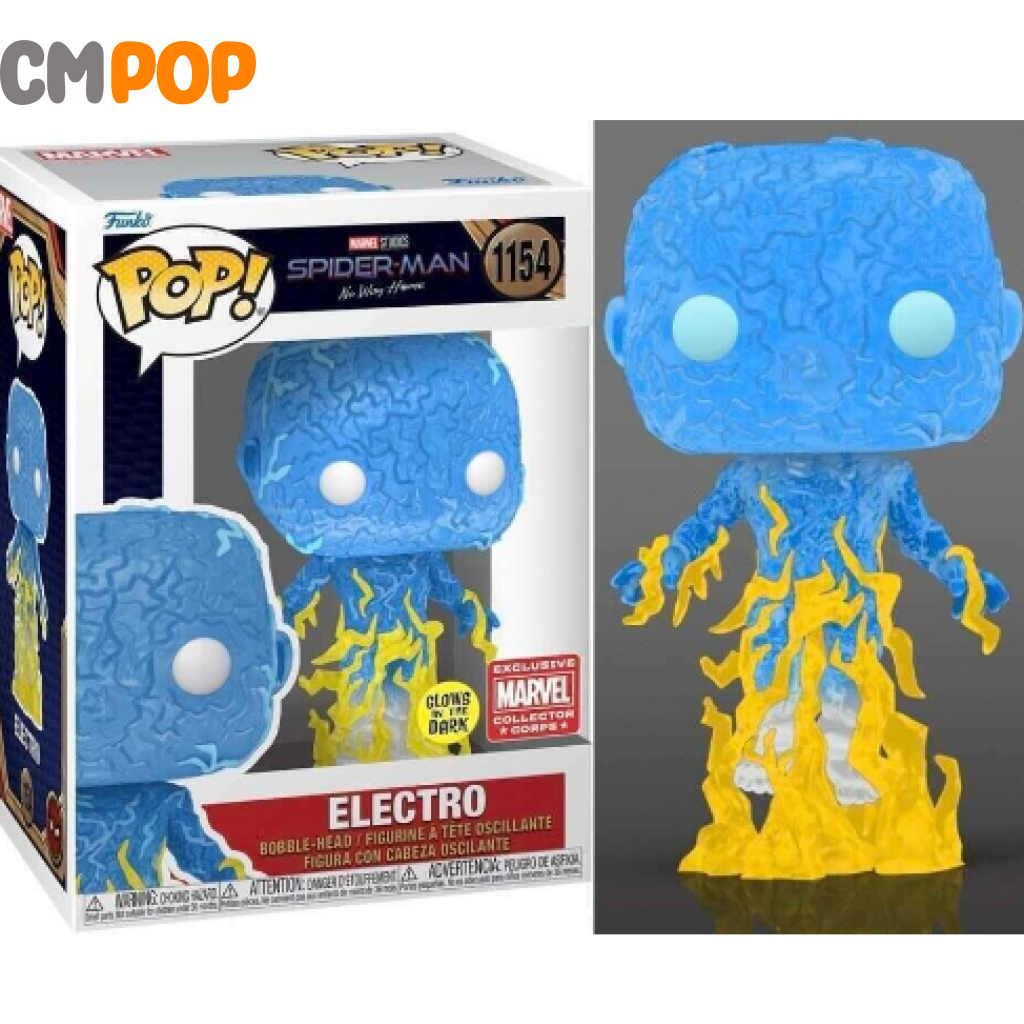 Electro - Spiderman No Way Home -#1154 Marvel Gitd Corps Exclusive Funko Pop