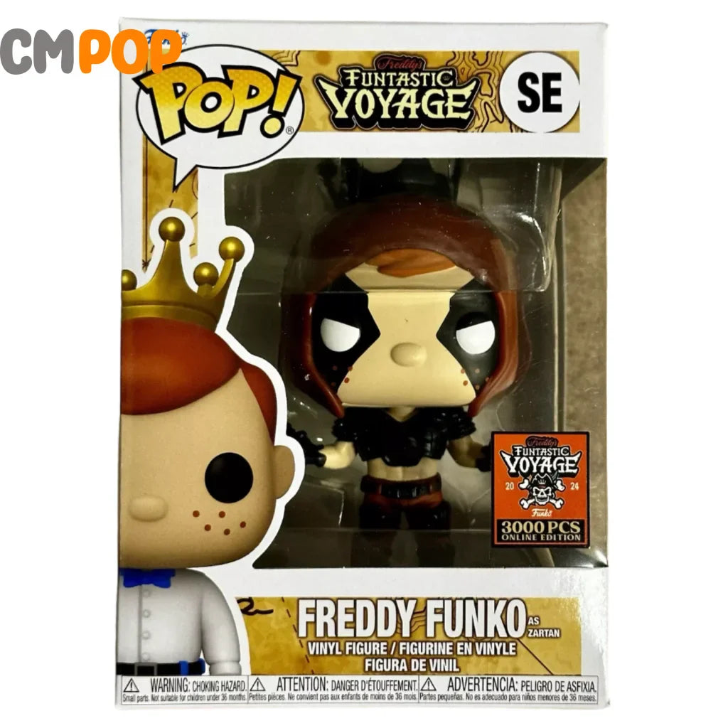 Freddy Funko As Zartan- #SE- Funko Pop! - Funtastic Voyage 2024 3000 Pcs Online Edition Funko Pop
