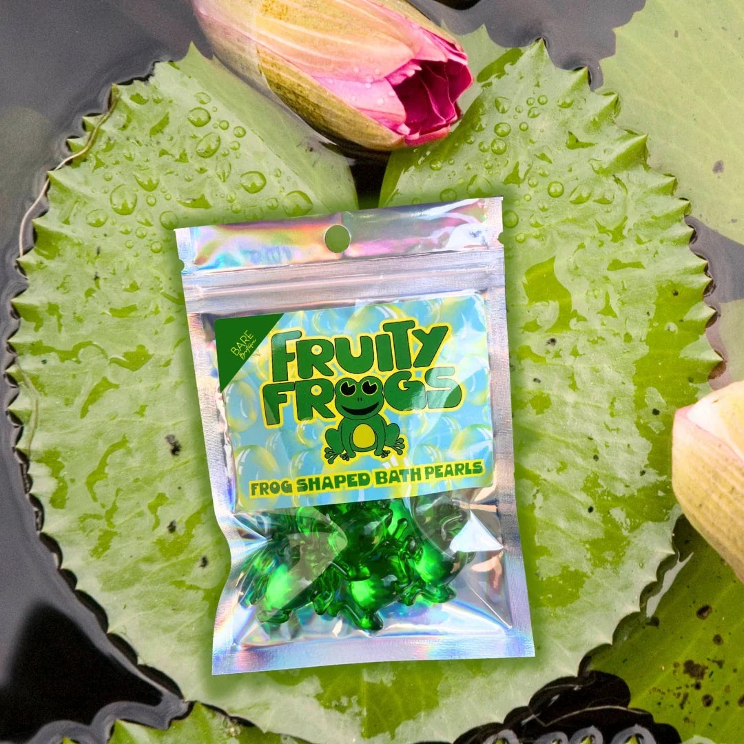 Fruity Frogs -  Frog Shaped Bath Pearls -Bare Boutique