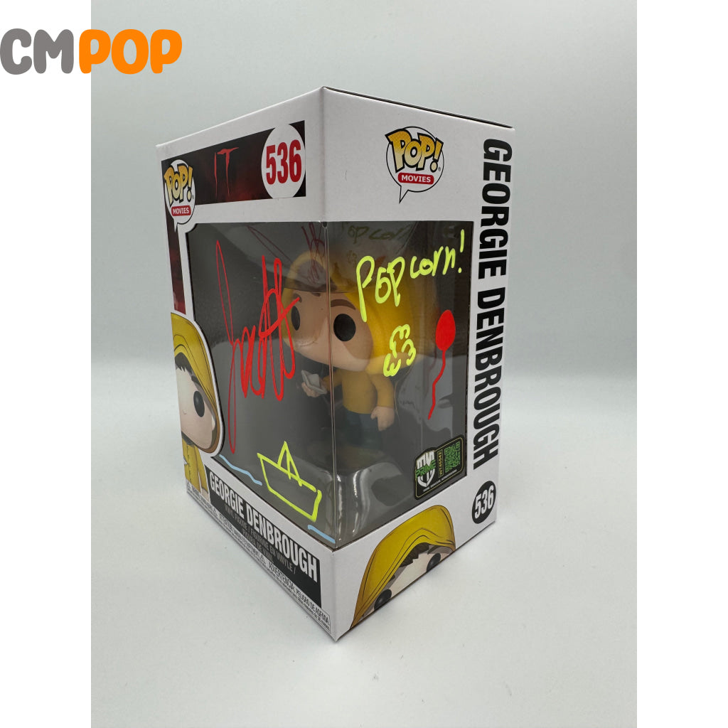 Georgie Denbrough - #536 Funko Pop! Movies It Signed By Jackson Robert Scott Certified Pop