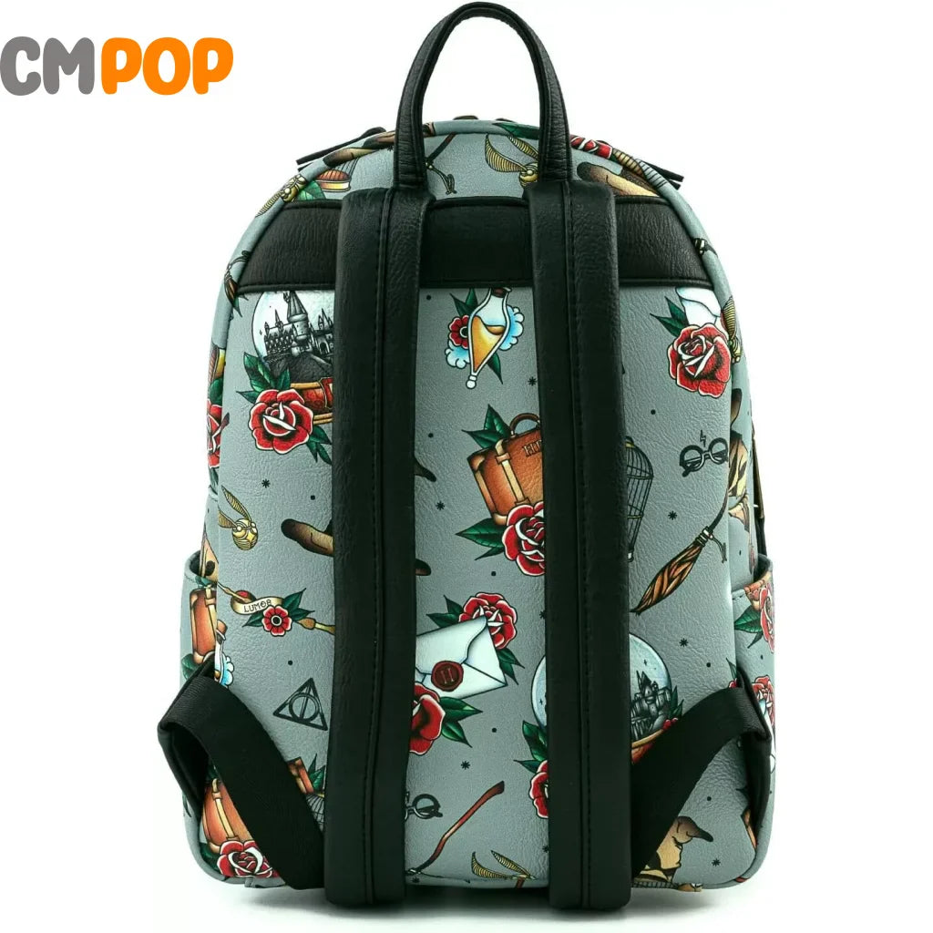 Harry Potter Tattoo Aop Mini Backpack - Loungefly