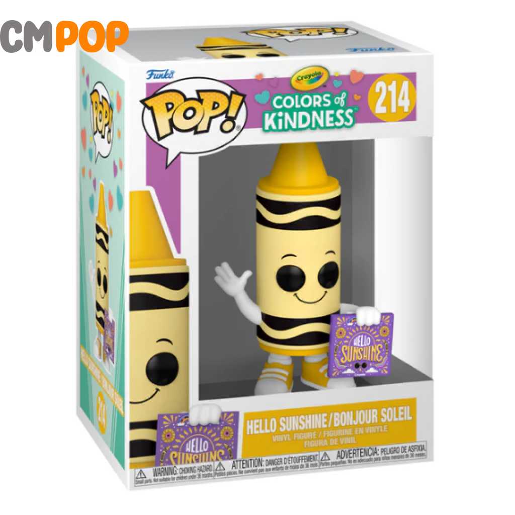 Hello Sunshine - #214 Funko Pop! Crayola Ad Icons Colours Of Kindness Pop