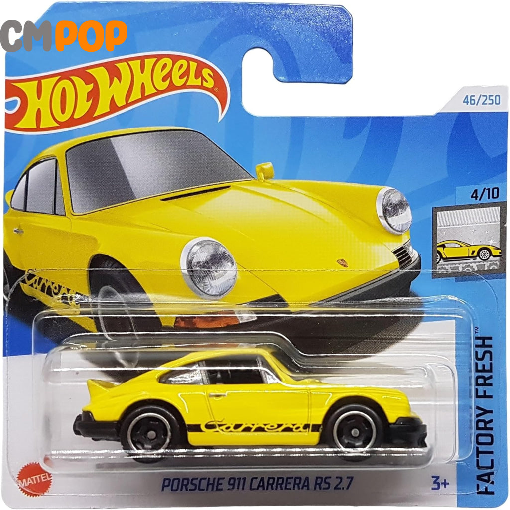 Hot Wheels - Factory Fresh - Porsche 911 Carrera RS 2.7 (46/250) - (Half Card) YELLOW Toy