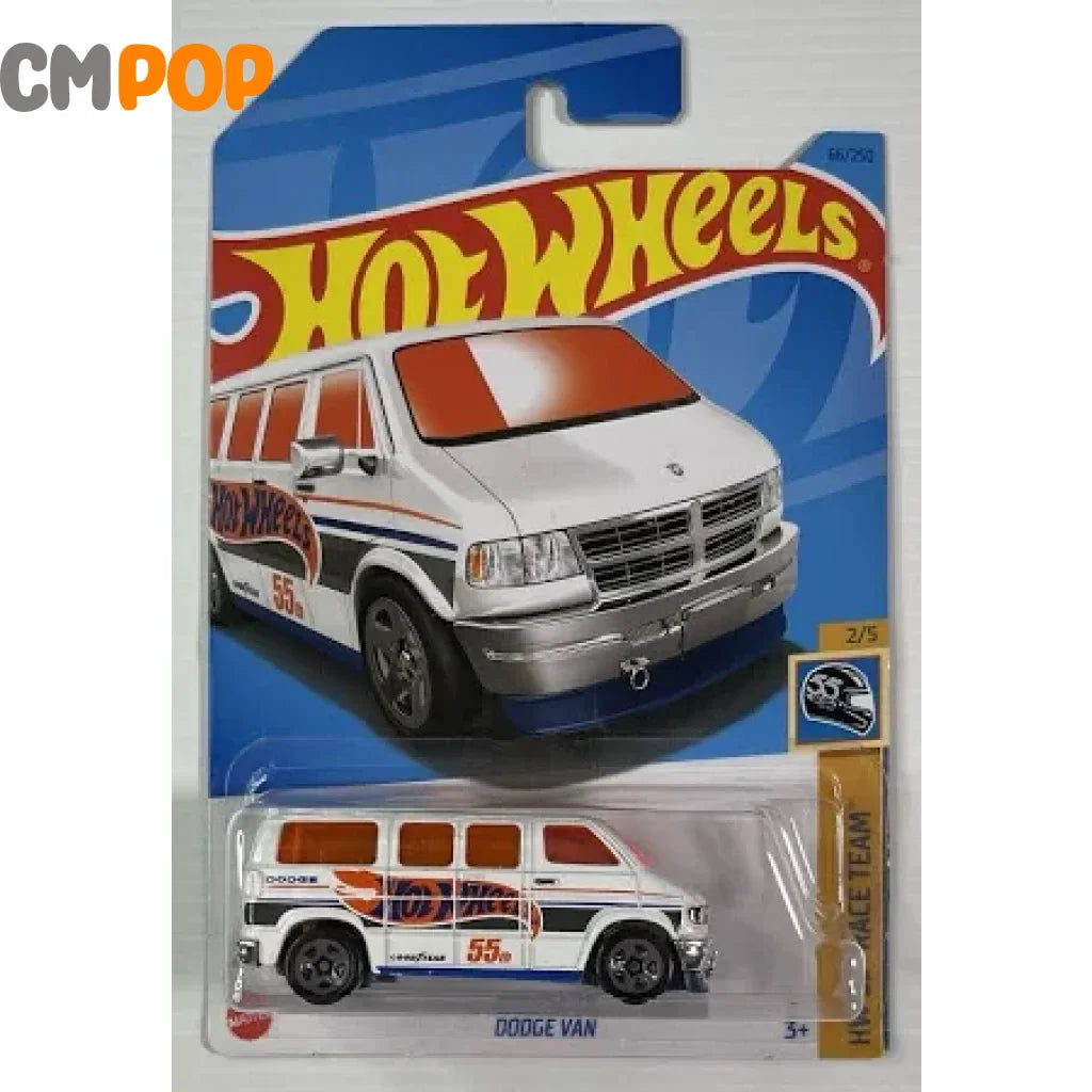 Hot Wheels - HW 55 Race Team - Dodge Van (66/250) - White (Full Card) Toy