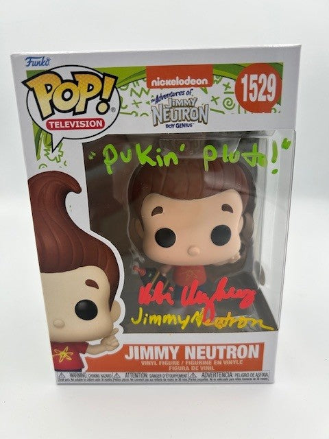 Jimmy Neutron  - #1529 - Funko Pop! - TV - Nickelodeon - Adventures of Jimmy Neutron - Signed By  Debi Derryberry