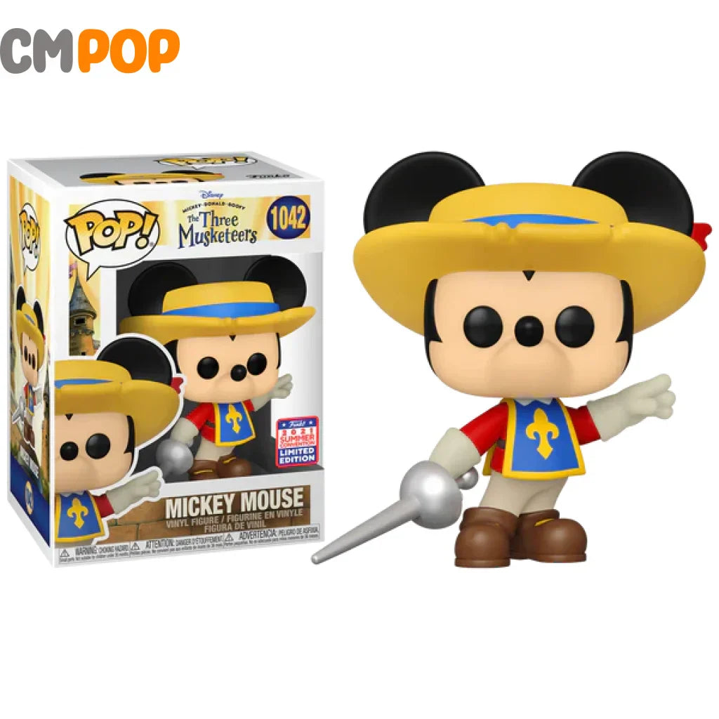 Mickey Mouse - #1042 Funko Pop! Disney The Three Musketeers 2021 Summer Convention Limited Edition