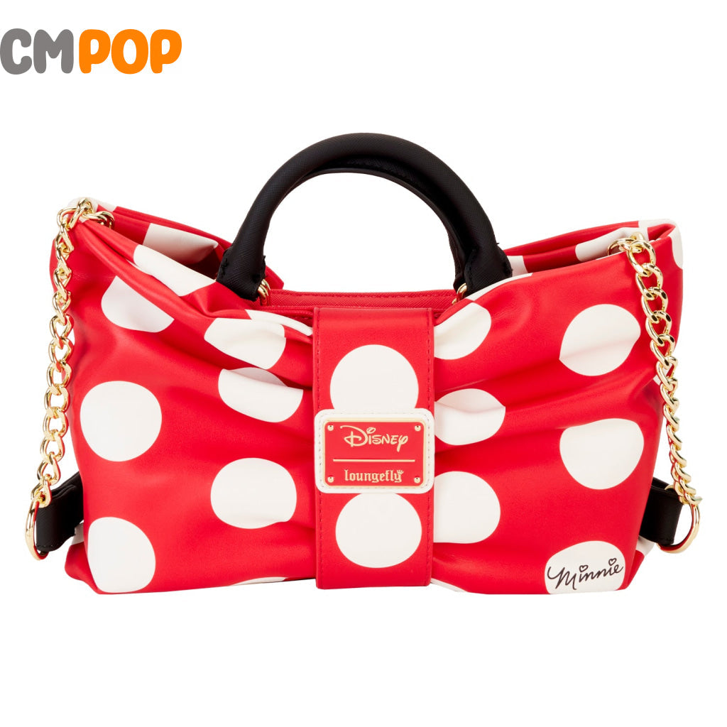 Minnie Rocks The Dots Figural- Disney - Loungefly Bow Cross Body Bag