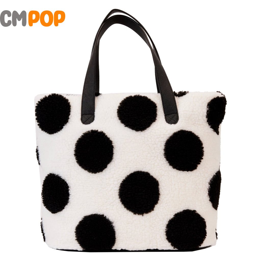 Minnie Rocks The Dots Sherpa Tote Bag - Disney Loungefly
