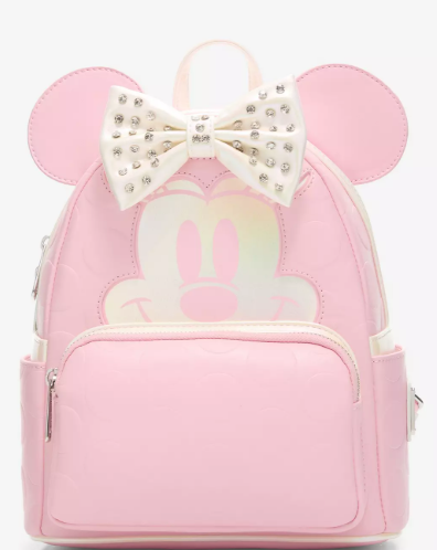 Minnie Mouse Rhinestone Iridescent Backpack -Disney - Loungefly Backpack -CMPOP Exclusive