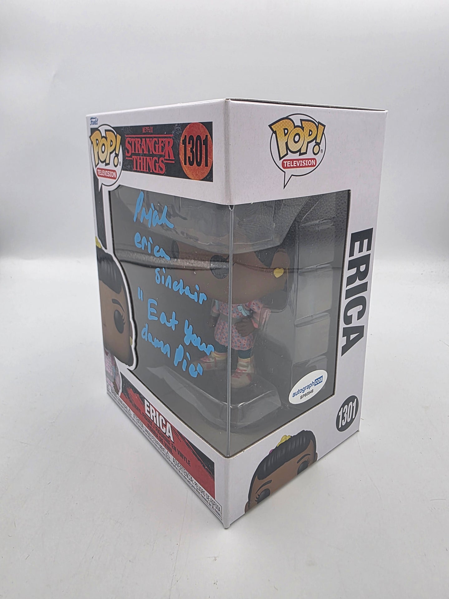 Erica - #1301 - Funko Pop! - Stranger Things - Signed By Priah Ferguson - Certificated By Autographcoa