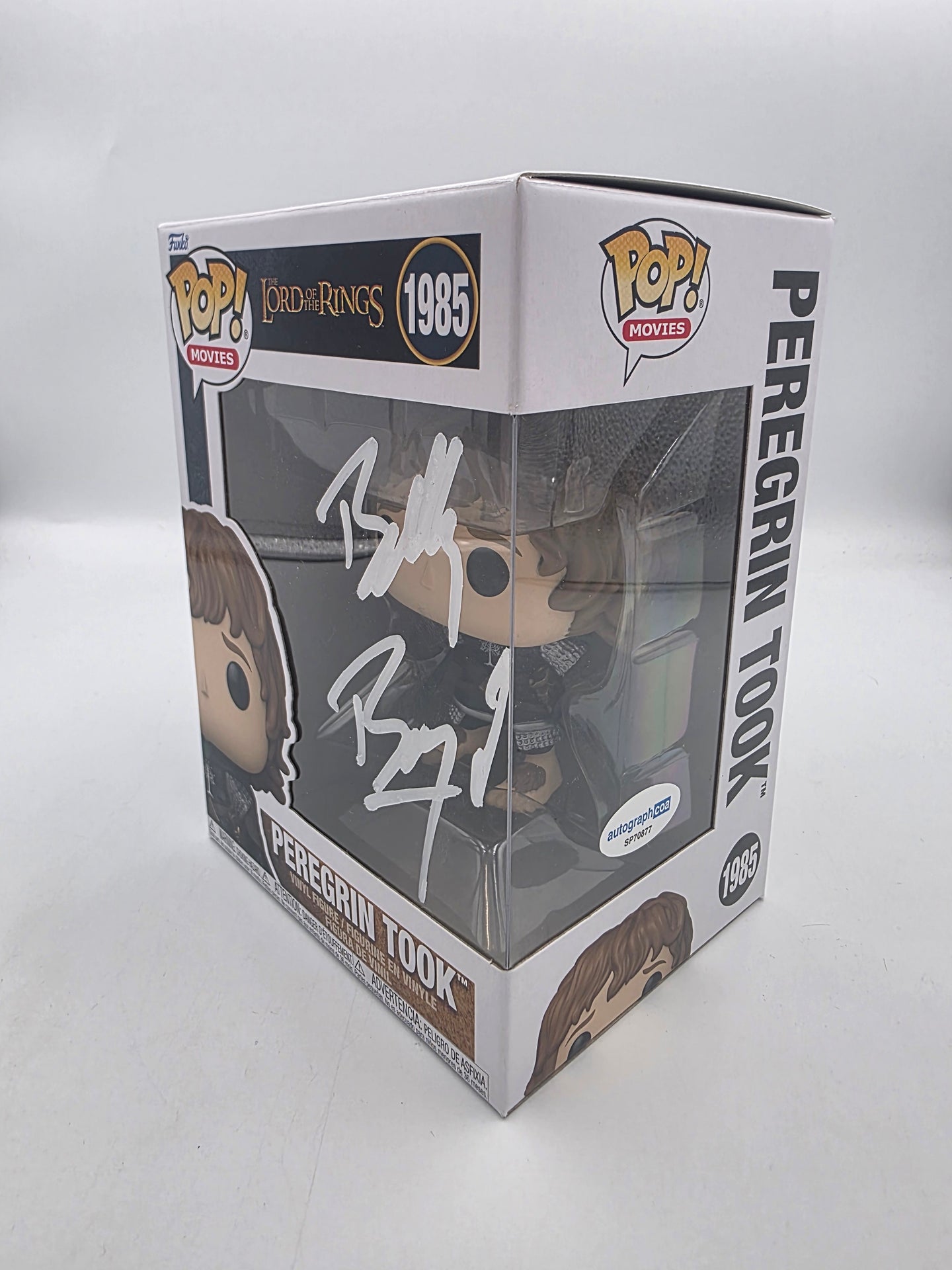 Peregrin Took - #1985 - Lord of the Rings - Funko Pop - Signed By Billy Boyd - Autographcoa Certificated