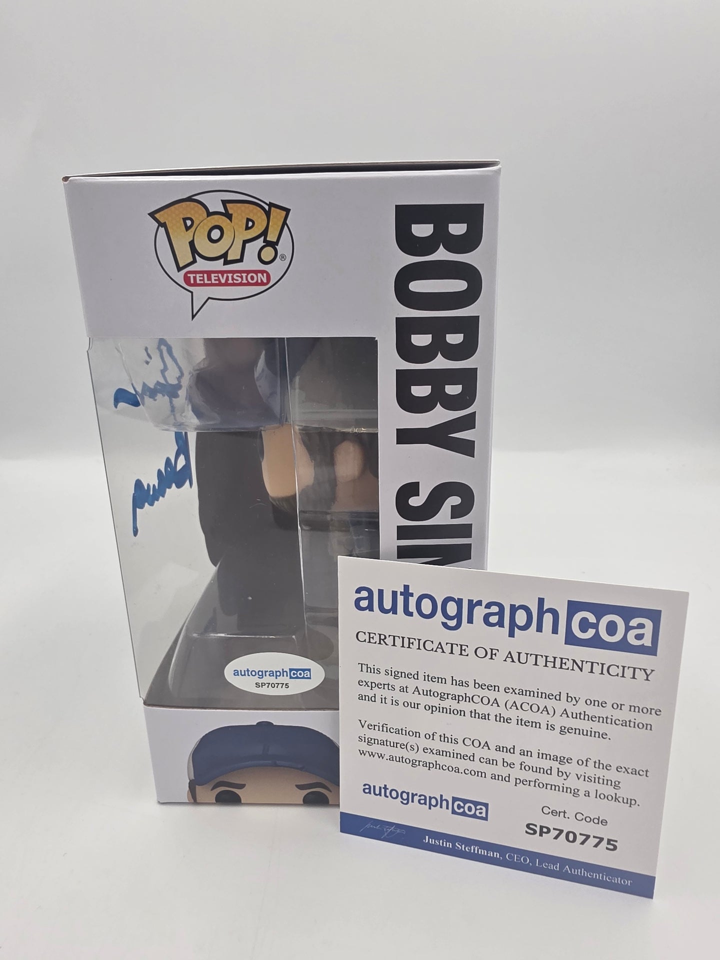 Bobby Singer  - #1838  - Funko Pop! - Television - Supernatural Join the Hunt - Signed By Jim Beaver - Autographcoa Certified