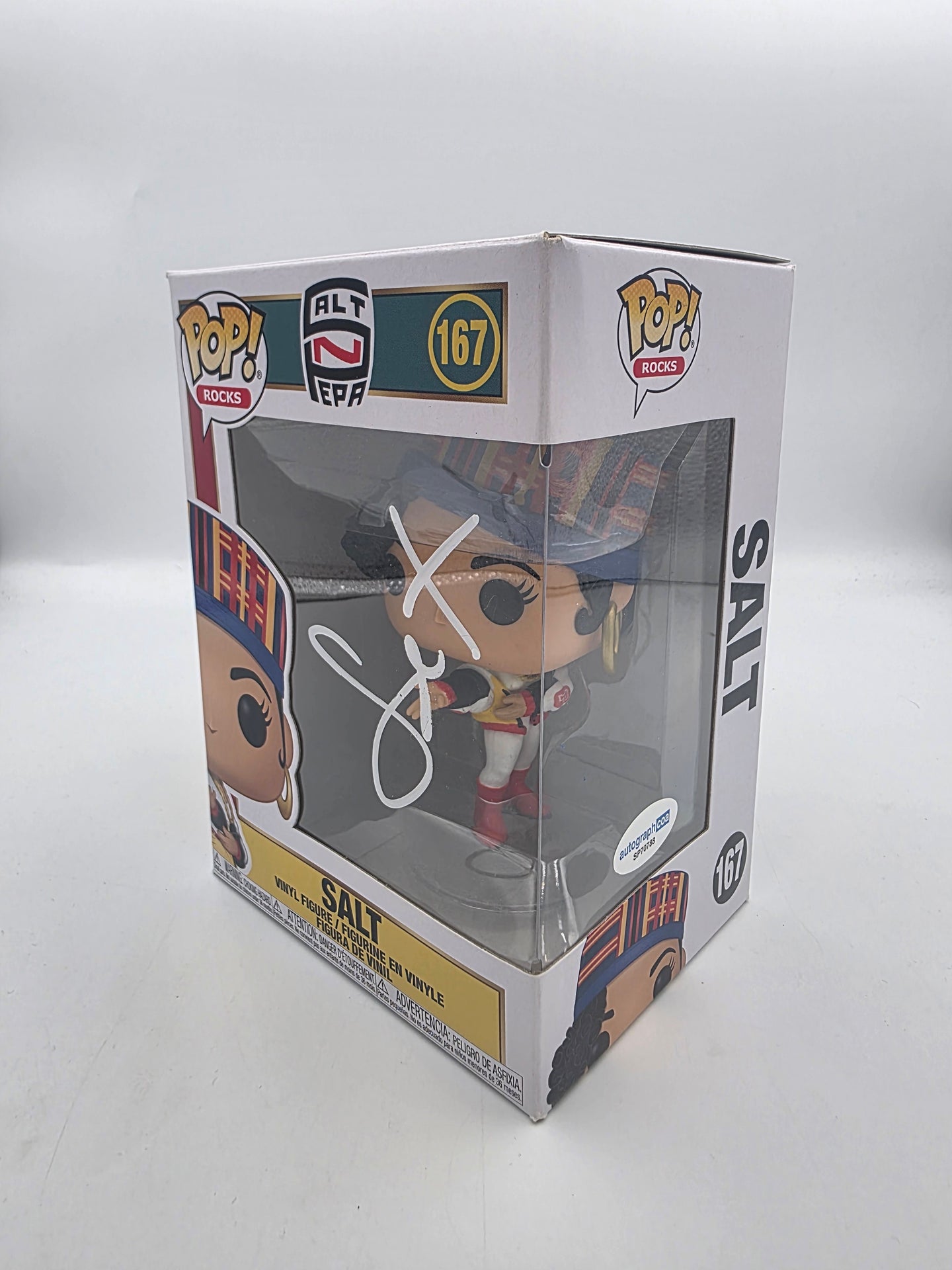 Salt - # 167 - Rocks  - Signed By  Salt    - Autographcoa Certified Funko Pop!