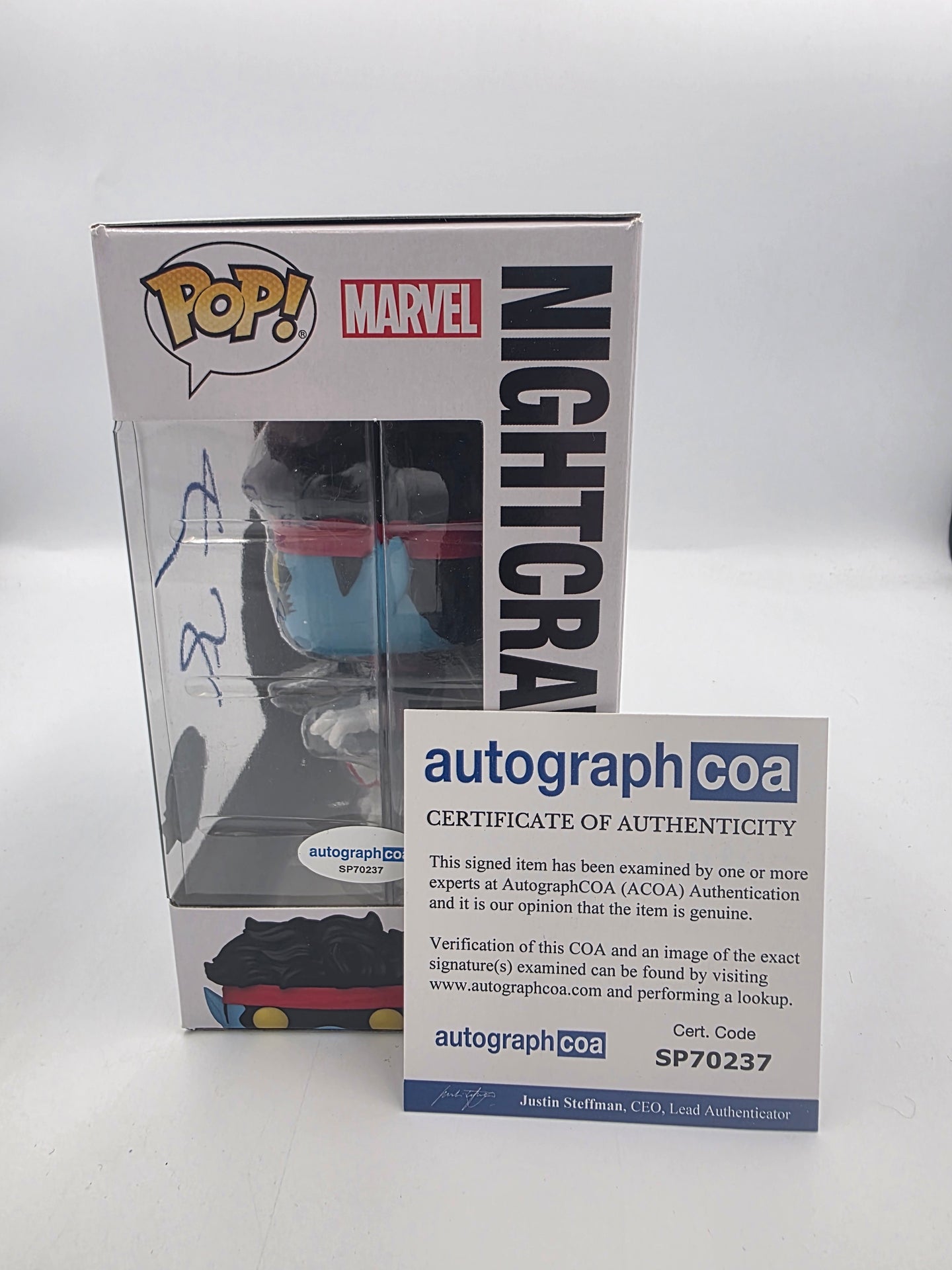 Nightcrawler - #1088 - Funko Pop! - Marvel X-men - Signed By Alan Cumming - Autographcoa Certificated