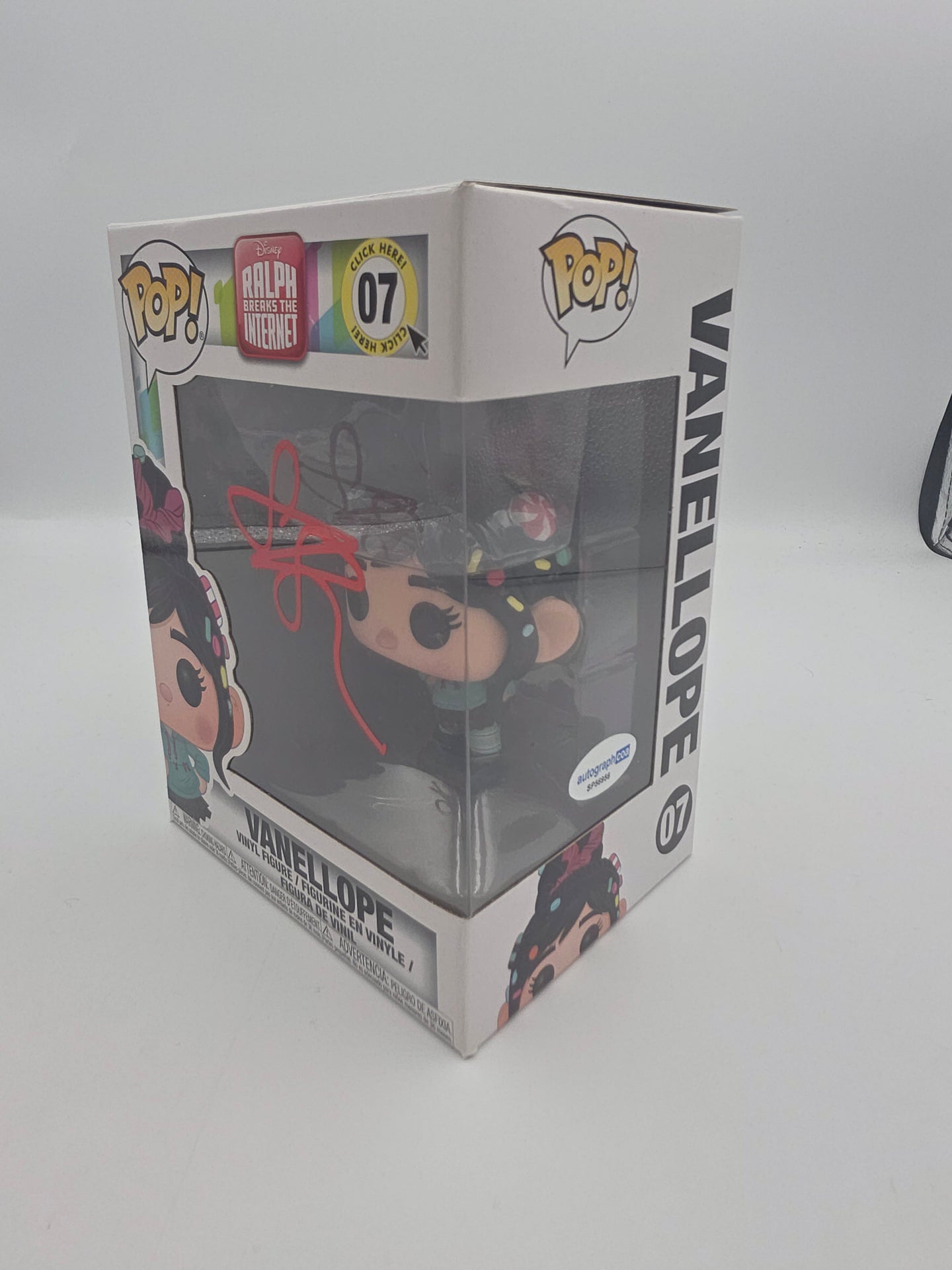 Vanellope  - #07 - Disney  - Signed By Sarah Silverman   - Autographcoa Certified Funko Pop!