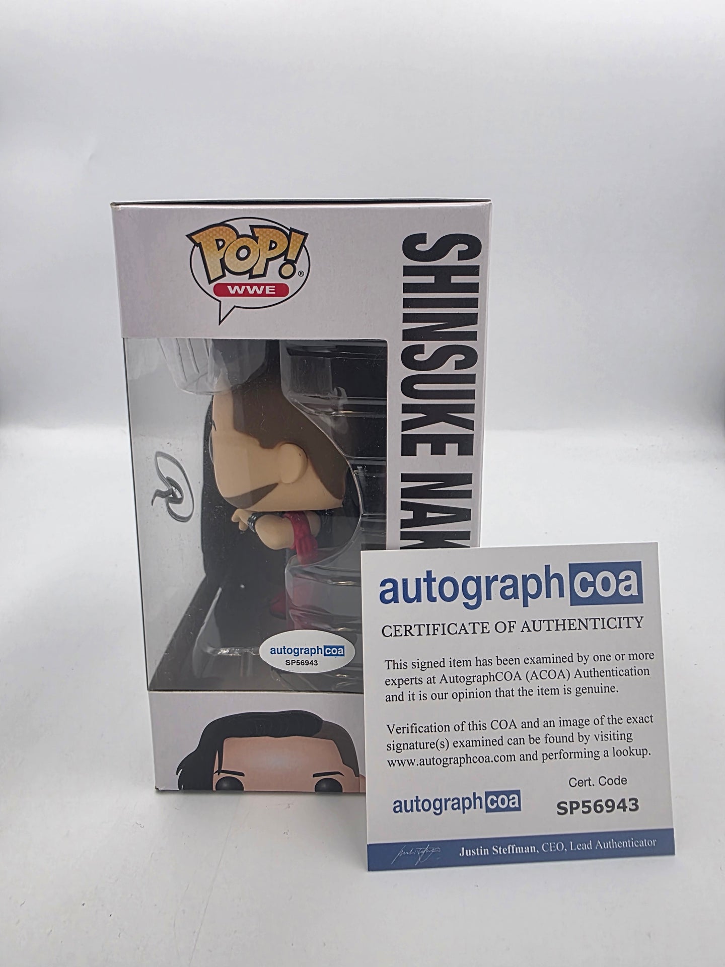 Shinsuke Nakamura - #45 - Funko Pop! - WWE - Signed By Shinsuke Nakamura -  Autographcoa Certificated
