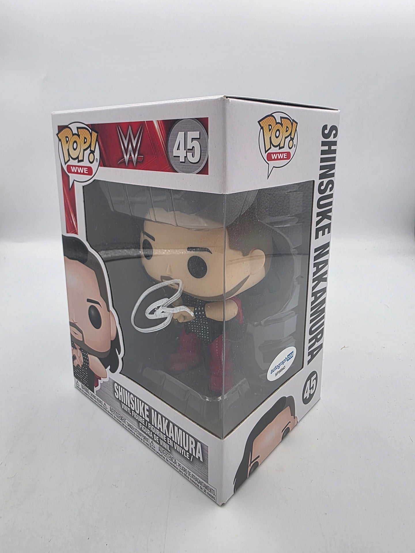 Shinsuke Nakamura - #45 - Funko Pop! - WWE - Signed By Shinsuke Nakamura -  Autographcoa Certificated